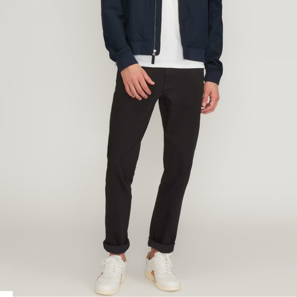 Everlane The Slim 4-Way Stretch Organic Jean | Uniform Black 33x28